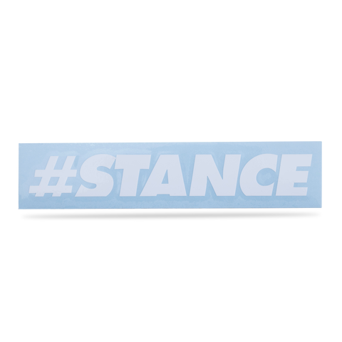 StanceNation #STANCE Sticker White